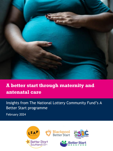 Cover of A Better Start Insight Report on maternity and antenatal care