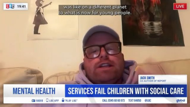 Screenshot of Jack Smith during an interview with LBC