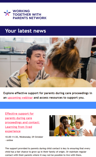 Front cover of Working Together with Parents newsletter number 4