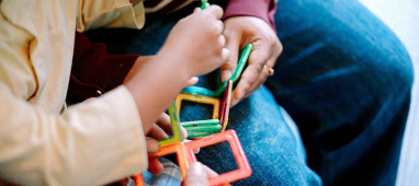Child with toy