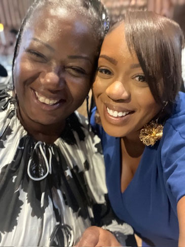 NCB Trustee Marjorie and her daughter Ebony