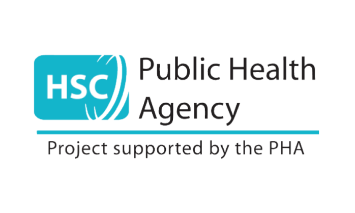 Logo of the Public Health Agency with the message: Project supported by the PHA