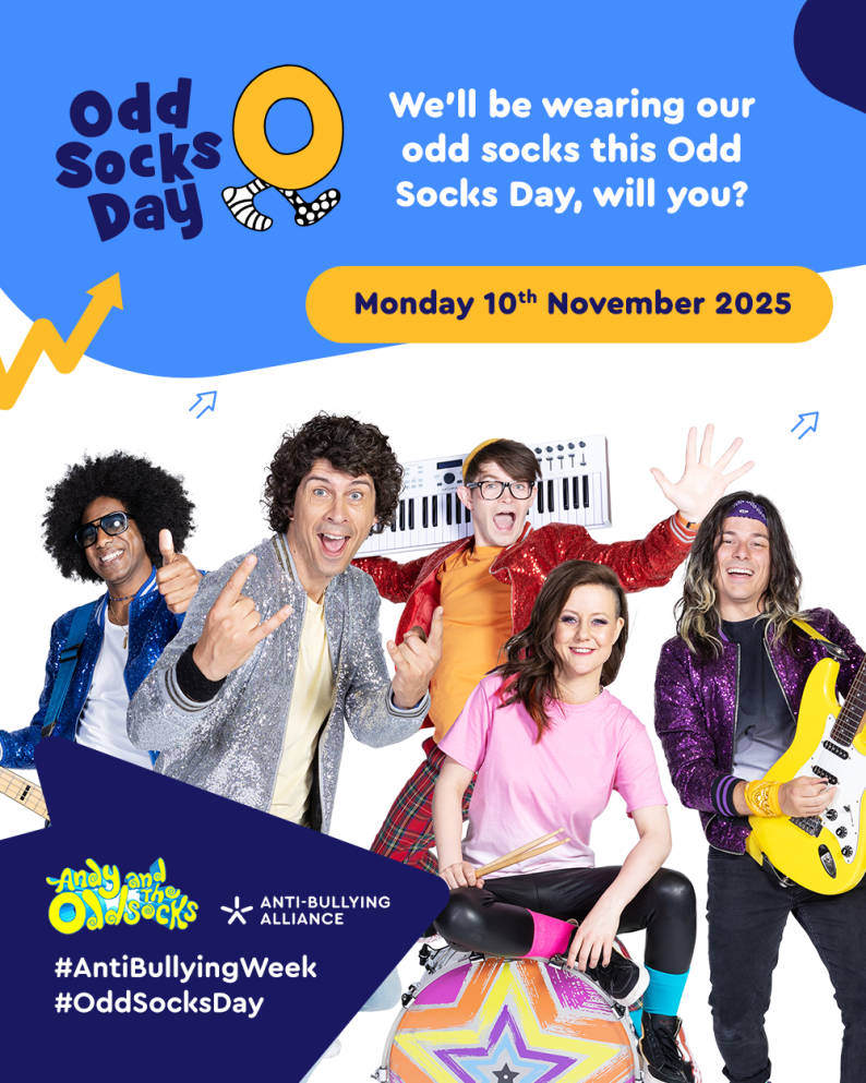 Odd Socks Day 2025 asset outlining that the day is taking place Monday 10th November